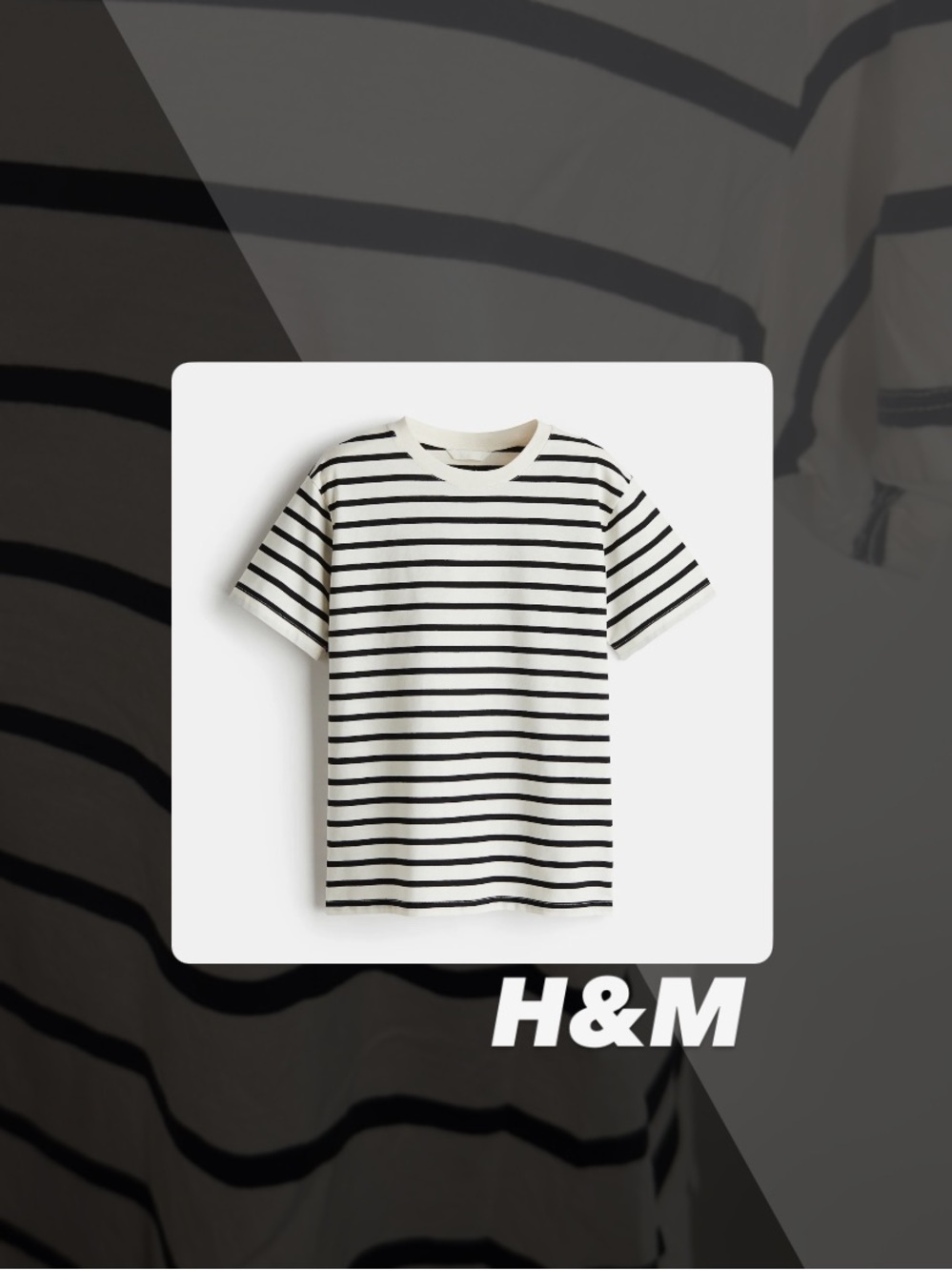 EUC H&M Striped Tee Shirt